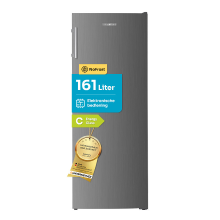 Heinrich's Vriezer 161 L Inhoud, Vriezer, No Frost Bescherming, 3x Vrieslades, 2x Lades, LED Display, Omkeerbaar Deurscharnier, Alarmfunctie, Temperatuur:  14 °C ~  22 °C, Heinrich's (Inox) Energieklasse C