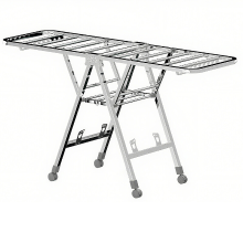 SNSP klerenhanger, opvouwbare vloerkleerhanger, balkonhanger, quilthanger, roestvrijstalen vleugelklerenrek