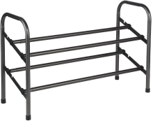 5Five Metalen Schoenenrek   Uitschuifbaar, 10 Paar, Zwart, 61 115 cm