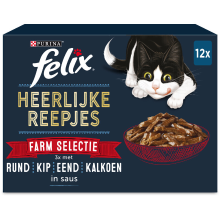 Felix heerlijke reepjes selectie farm 12 x 80 g