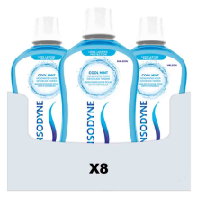 8X Sensodyne Mondwater Fresh & Cool 500 ml