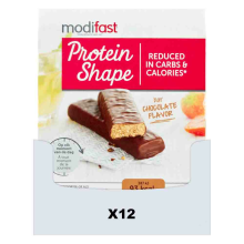 12X Modifast Protein Shape Reep Chocolade 6 x 27 gr