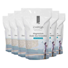 6X Zarqa Dode Zeekristallen Magnesium 1 kg
