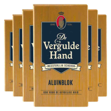 6X Vergulde Hand Aluinblok 75 gr