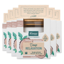 6X Kneipp Geurkaars Deep Relaxation   Sandalwood en Patchouli