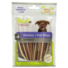 Truly Hondensnack Strips Chicken & Fish 90 gr