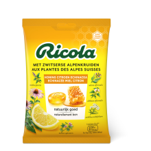 12X Ricola Keelpastilles Honing Citroen Echinacea Zakje 75 gr