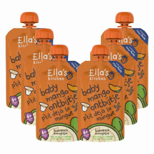 6X Ella's Kitchen Biologisch Knijpfruit 6+m Mango 100 gr
