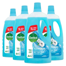 4X Dettol Allesreiniger Power & Fresh Katoenfris 1 liter