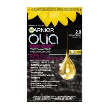 3X Garnier Olia Permanente Crèmekleuring 2.0 Diamant Zwart