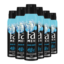 6X Fa Men Deodorant Spray Kick Off 150 ml