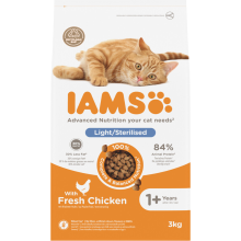 3X IAMS Kat Adult Sterilised   Overweight Kip 3 kg