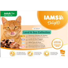 IAMS Delights Land   Sea 12 x 85 gr