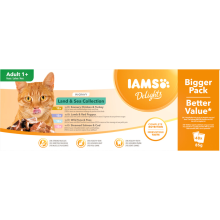 IAMS Delights Land   Sea in Saus 48 x 85 gr