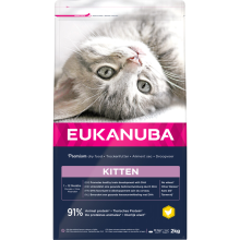 4X Eukanuba Kattenvoer Droog Junior Kitten Kip   Lever 2 kg