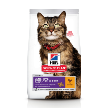 Hill's Science Plan Kattenvoer Droog Adult Sensitive Stomach & Skin Kip 7 kg