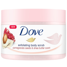 4X Dove Body Scrub Pomegranate & Shea butter 225 ml