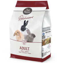 4X Deli Nature Rodelicious Adult Konijnenvoer 2,5 kg
