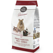 5X Deli Nature Rodelicious Dwerghamsters, Muizen en Gerbils 750 gr