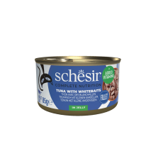 12X Schesir Kattenvoer Tonijn en Witvis in Gelei 85 gr