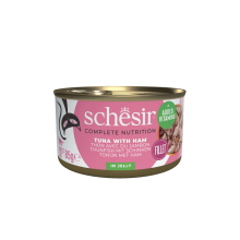 12X Schesir Kattenvoer Tonijn en Ham in Gelei 85 gr