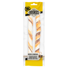 Ses 20x Voskes Hondensnack Stick Runderhuid, Rund en Kip 25 cm 2 stuks