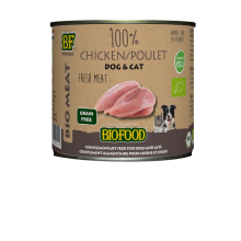 BF Petfood Biofood Organic Hond en Kat 100% Kip 200 gr
