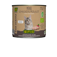 12X BF Petfood Biofood Organic Kip Menu 200 gr