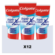 12X Colgate Tandpasta Triple Action Xtra White 75 ml