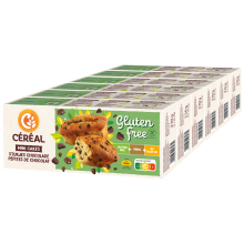 6X Céréal Mini Cakes met stukjes Chocolade Glutenvrij en Lactosevrij 230 gr