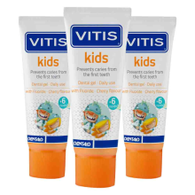 3X Vitis Tandgel Kids 6m+ 50 ml