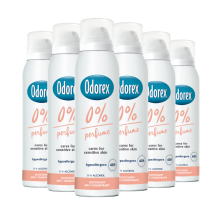 6X Odorex Deodorant Spray 0% 150 ml