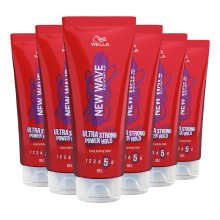 6X Wella New Wave Ultra Strong Power Hold Haargel 200 ml