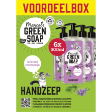 6X Marcel's Green Soap Handzeep Lavendel & Rozemarijn 500 ml