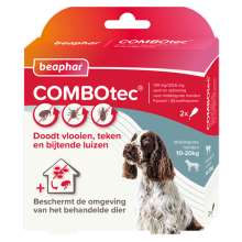 Beaphar Combotec Anti Vlooien en Teken Druppels Hond 10 20 kg 2 pipetten