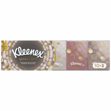 3X Kleenex Ultrasoft Zakdoekjes 10 stuks