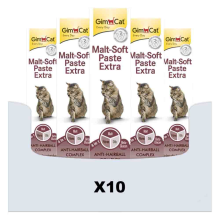 10X GimCat Pasta Malt Soft Extra 50 gr
