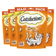 4X Catisfactions Kattensnoepjes Kip 180 gr