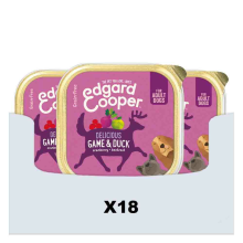 Edgard & Cooper 18x Edgard & Cooper Kuipje Vers Vlees Hondenvoer Wild   Eend 300 gr