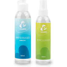 EasyGlide Glijmiddel en Toy Cleaner Combinatie Pakket