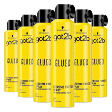 6X Got2b Glued Extreme Freeze Haarspray 300 ml