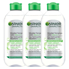 3X Garnier SkinActive Micellair Reinigingswater voor Gemengde Huid 400 ml