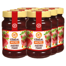 6X Céréal Jam Aardbeien 270 gr