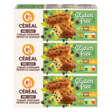 3X Céréal Mini Cakes met stukjes Chocolade Glutenvrij en Lactosevrij 230 gr
