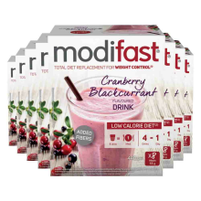 8X Modifast Weight Control Milkshake Cranberry 8 x 55 gr