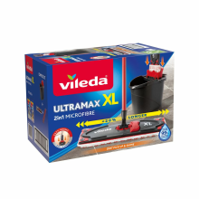Vileda UltraMax Power 2in1 XL   Compleet systeem Zwart Rood Wit 1 set