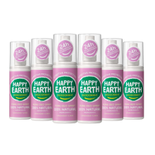 6X Happy Earth 100% Natuurlijke Deodorant Spray Lavender Ylang 100 ml