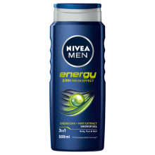 3X NIVEA Men Douchegel Energy 500 ml