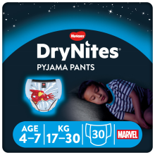 3X Huggies DryNites Absorberende Luierbroekjes Jongens 4 7 jaar 10 stuks