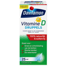 4X Davitamon Vitamine D Druppels 100% Natuurlijk 25 ml